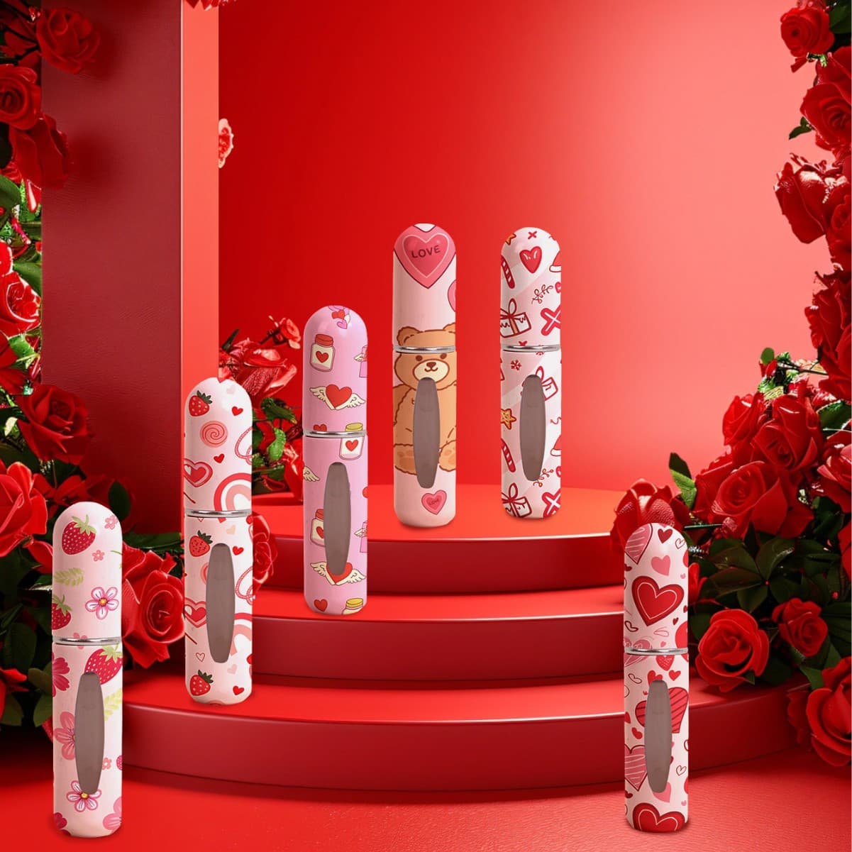 Valentine's Day Gift Trendy Perfume Refillable Bottle Travel Size Bottom Refillable High-End Spray Bottle Perfume Bottle