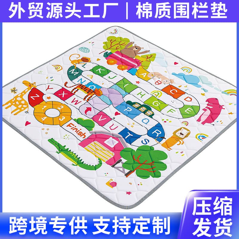 Cross-border Amazon thickened fence mat baby climbing mat game mat children's floor mat foam crawling mat anti-slip