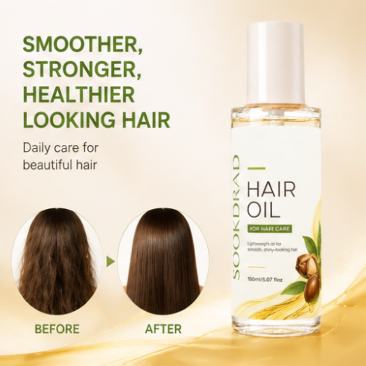 Cross-border nourishing, smooth, shiny, repairing, hair care oil, hair care, improving frizz, moisturizing, foreign trade