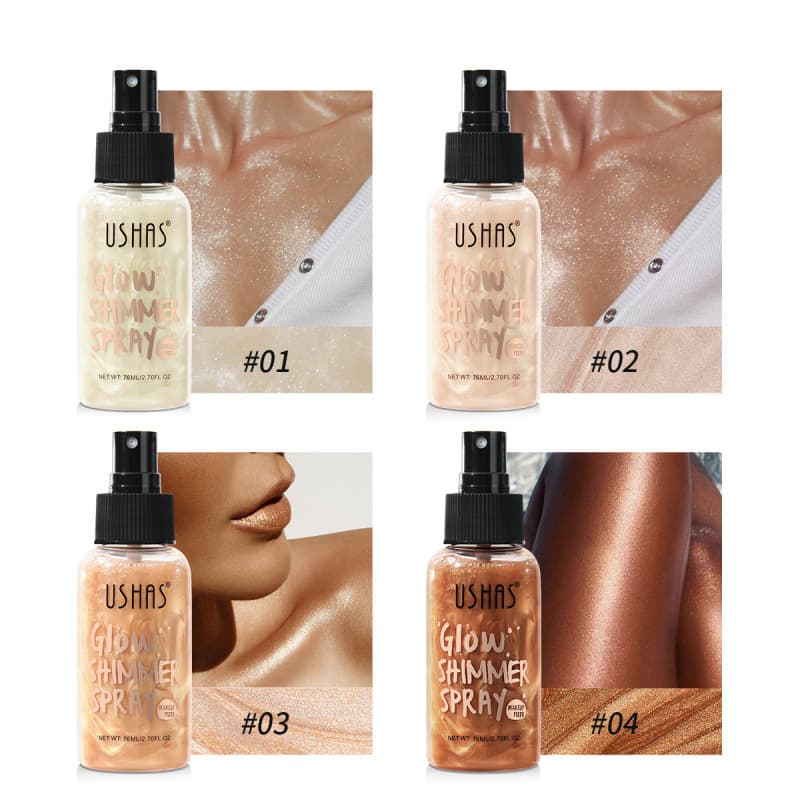 USHAS Cross-border In-Stock Liquid Highlighter Brightening Foundation Concealer Long-Lasting Waterproof Sweat-Proof Shimmer