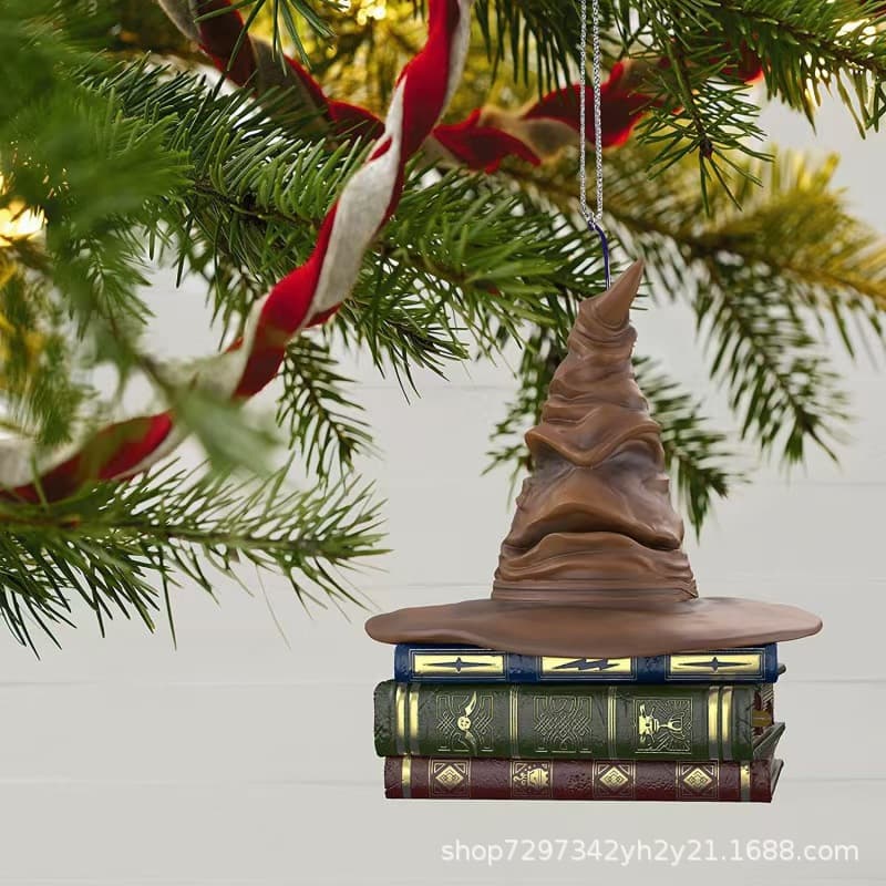 Harry Potter Souvenir Sorting Hat Acrylic Flat Pendant Decoration Cross-border Christmas Holiday Gift Ornament