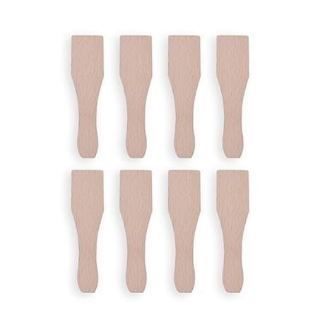Cheese Grill Spatula Set with Mini Wooden Scraper, Beech Spatula for Electric Pancake Maker and Small Pan