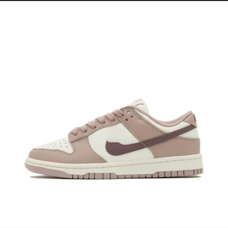 Putian Shoes Top Layer Leather Dunk Low Women's Casual Board Shoes Breathable Non-Odor Men's Shoes White Raw Rubber Sports Shoes