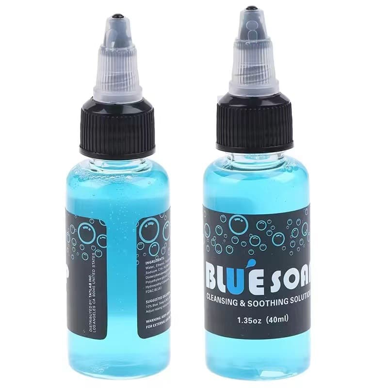 Cross-border Cyanobacteria Tattoo Pigment Cleaner Green Algae Dilution 40ml Blue Soap Tattoo Cleaning Supplies Tattoo Equipment