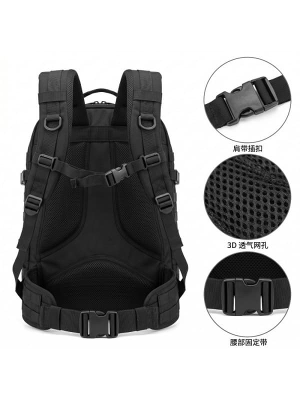 Outdoor Camouflage Tactical Backpack Large Capacity Hiking Bag Military Style Double Shoulder Outdoor Casual