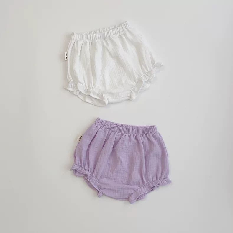 Lace Shorts for Baby Girls, Cotton Puff Pants, Summer Clothing, 6-12 Months 1 Year