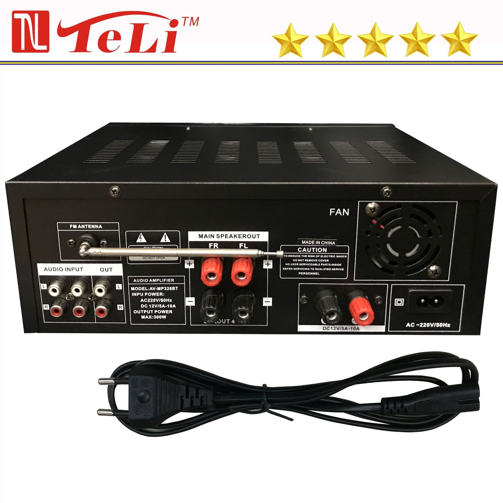 Karaoke Professional HiFi Amplifier High Power Equalizer Heavy Bass Home KTV Car Bluetooth USB Card Radio