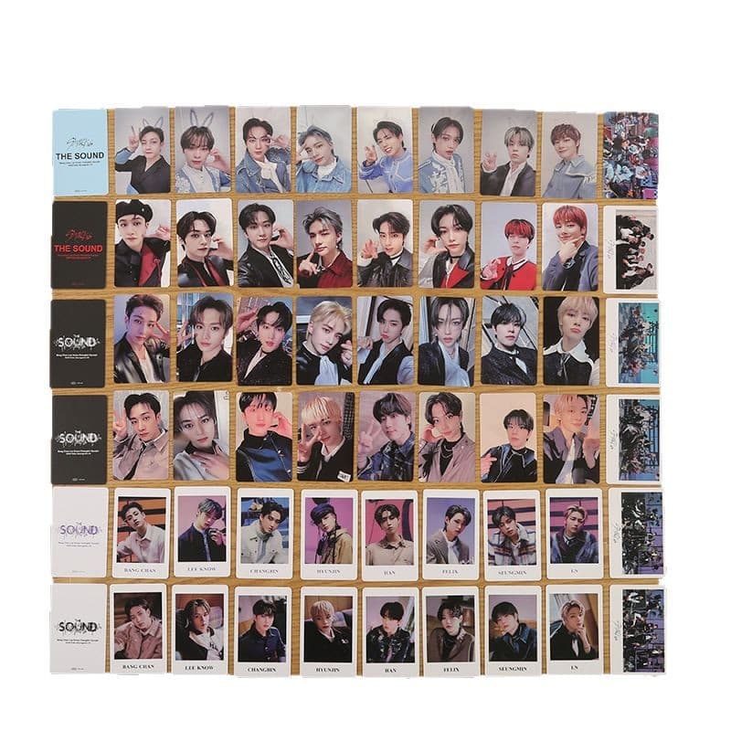 Stray Kids THE SOUND daily special line 54-piece set of same style photo cards are on clearance