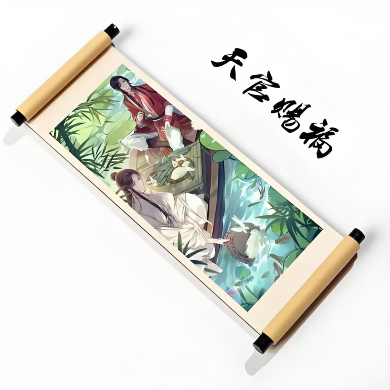 Customized scroll refrigerator magnets, antique style decoration, museum imperial edict scroll refrigerator magnets, traditional Chinese cultural and creative gift.
