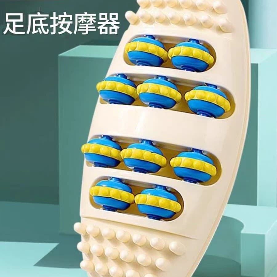 Foot Massager for Unblocking Leg Meridians, Stimulating and Kneading Acupoints on Soles, Roller Type Home Foot Massager