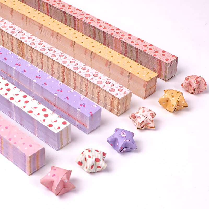 Chen Yang Culture Star Fruit Park Double-Sided Printing 600 PVC Frosted Boxed Lucky Star Fruit Origami