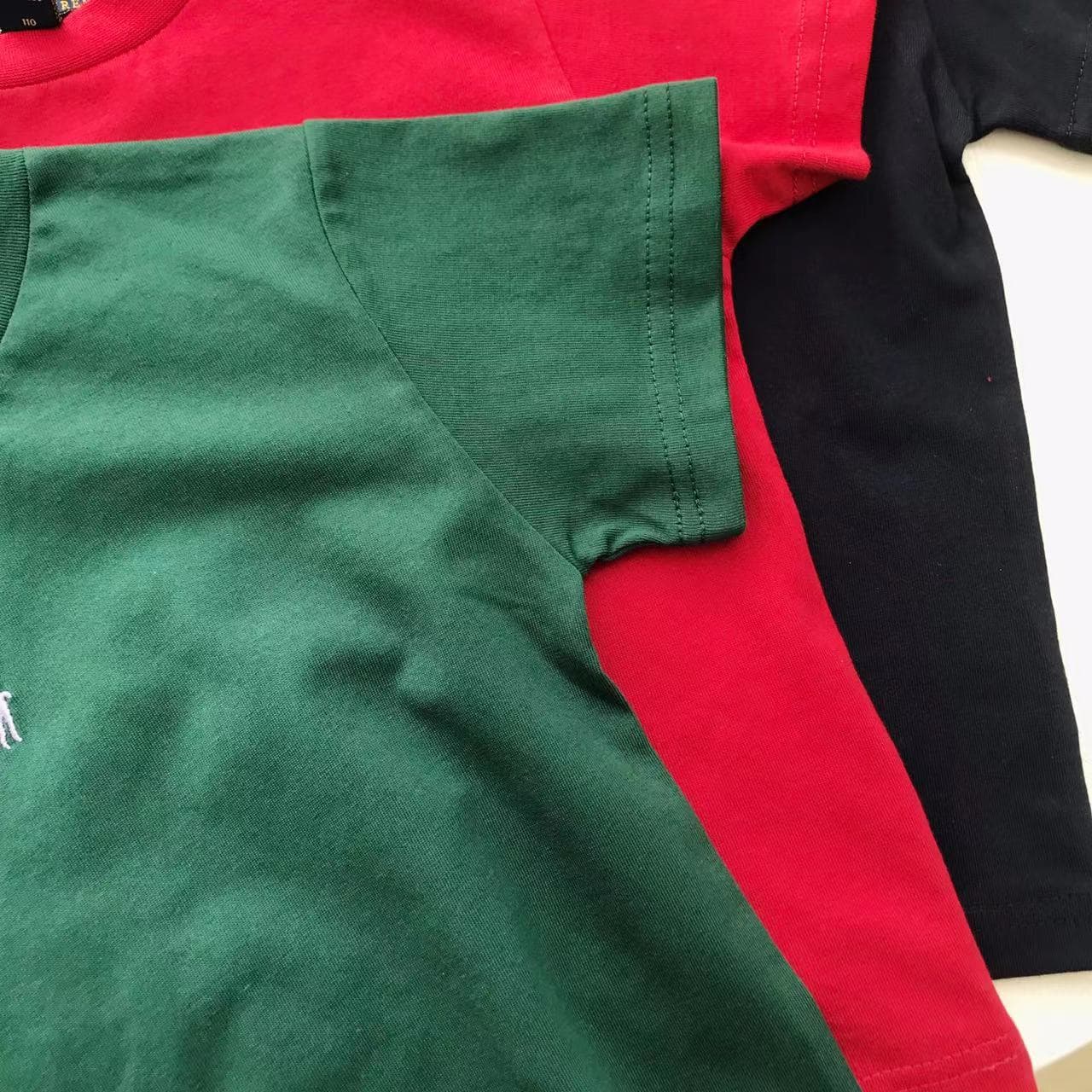 Item No. 24A308 Spring/Summer New Japanese Kids Small Embroidery Casual Short Sleeve T-Shirt for Boys and Girls