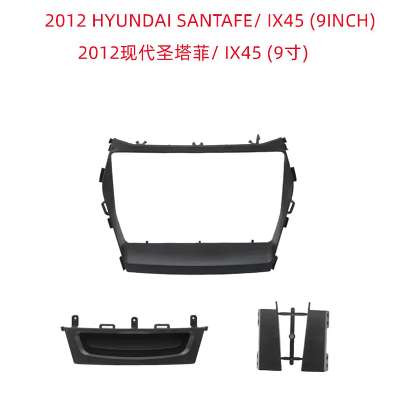 Compatible with 2012 Hyundai Santa Fe HYUNDAI Santa Fe IX45 9 Inch Android Large Screen Navigation Frame