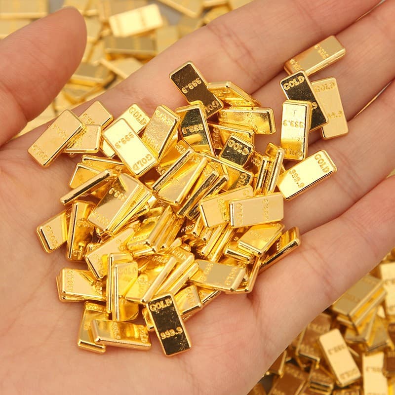 Mini gold bar simulation prop home store window decoration housewarming gift crafts wholesale stall hot item