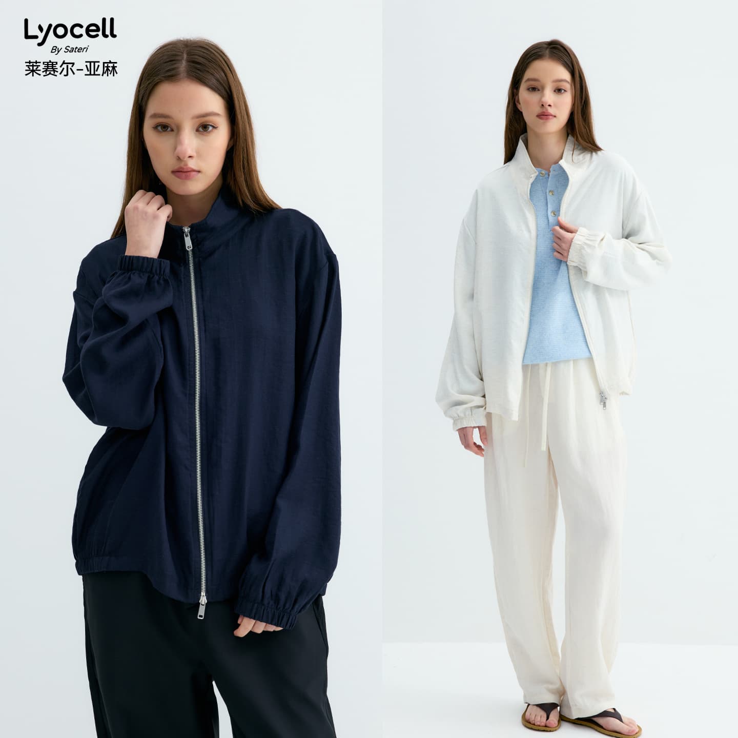 Yutang Lyocell Linen Blend Old Money Style Smart Casual Zip Jacket for Men and Women Autumn Winter Cardigan Coat