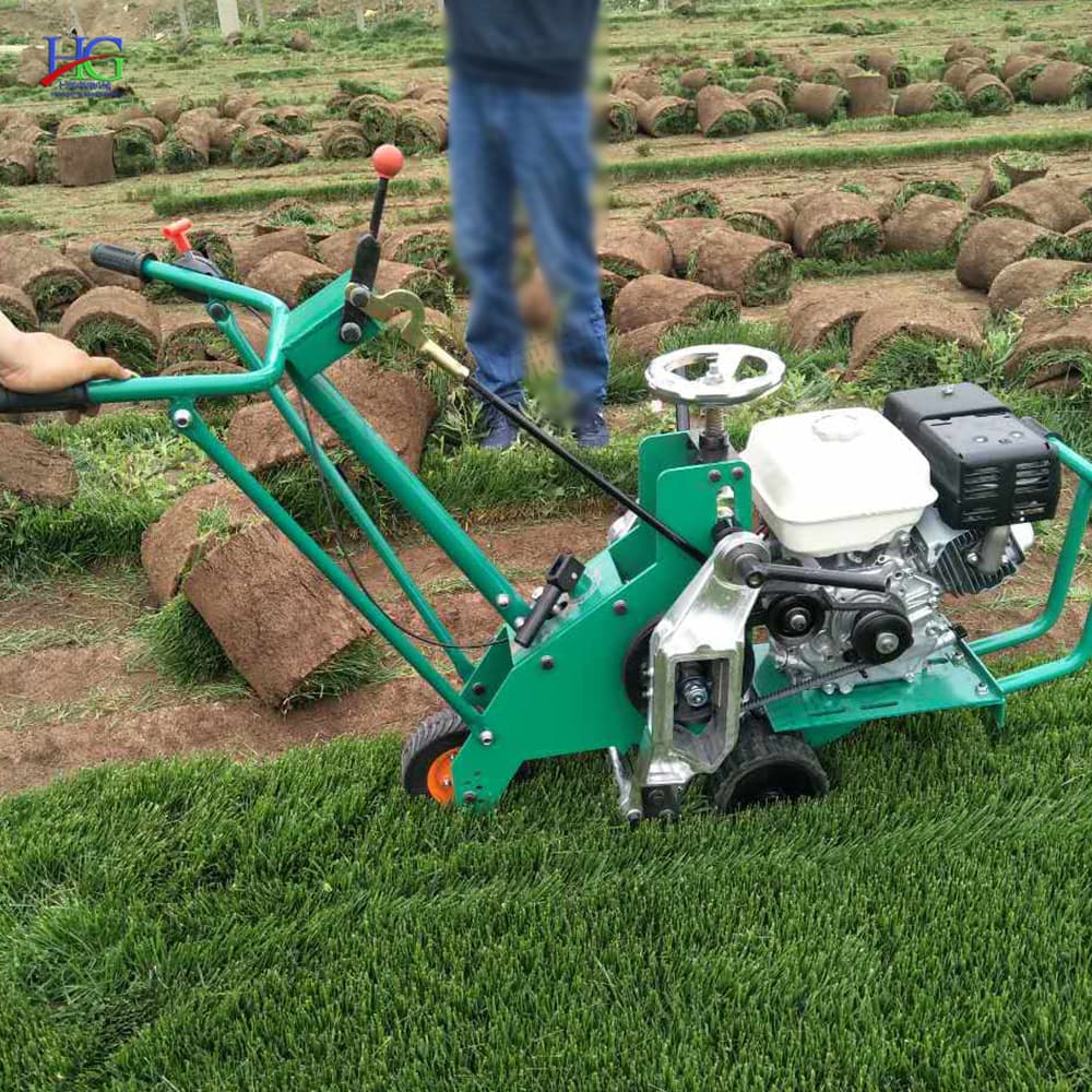 Garden greening gasoline sod cutter, fully automatic sod cutter, dual-wheel sod cutter, harvesting and sod removal machinery.