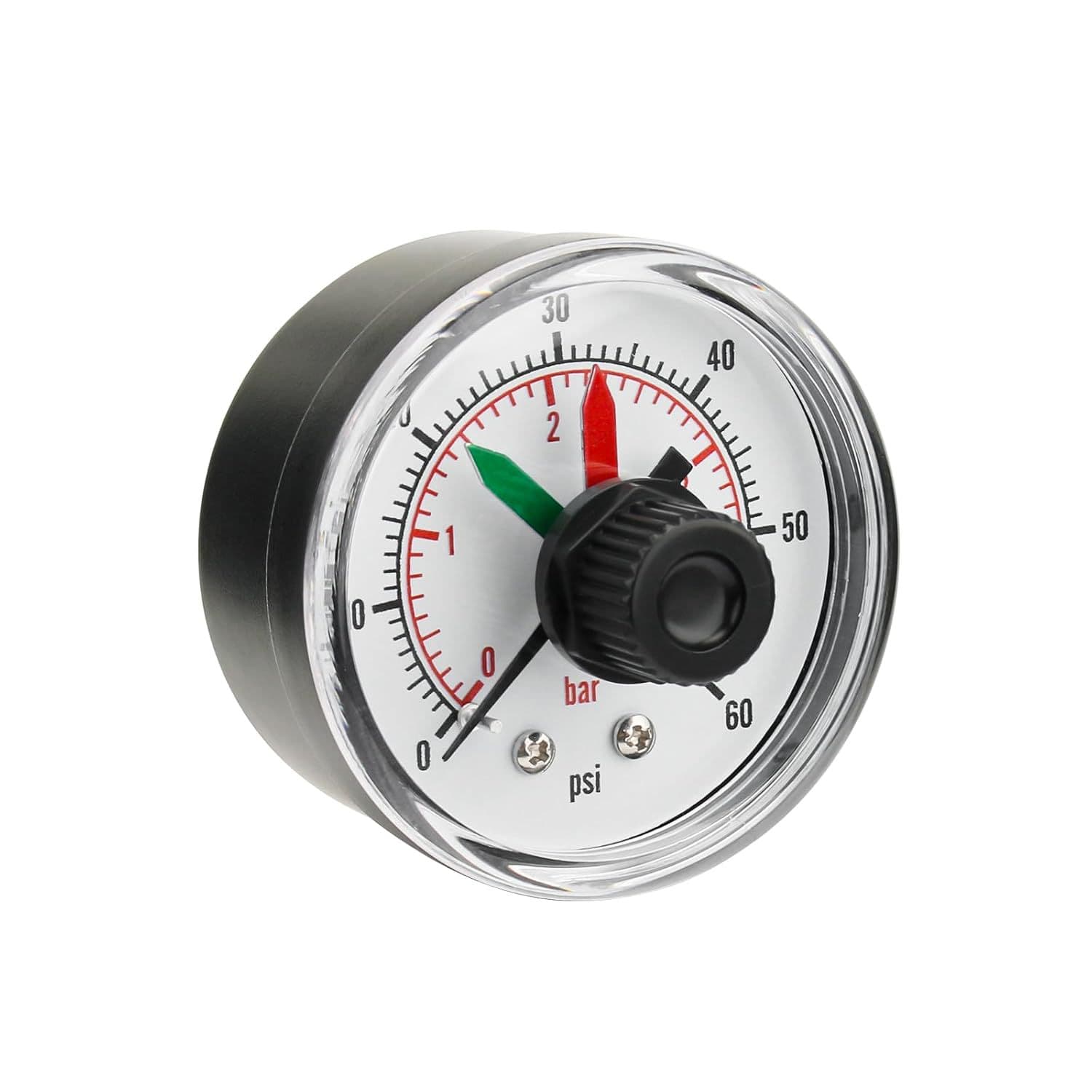 Hayward ECX2712B1 Axial Pressure Gauge, Sand Pump Spa Replacement Pressure Gauge with Dial