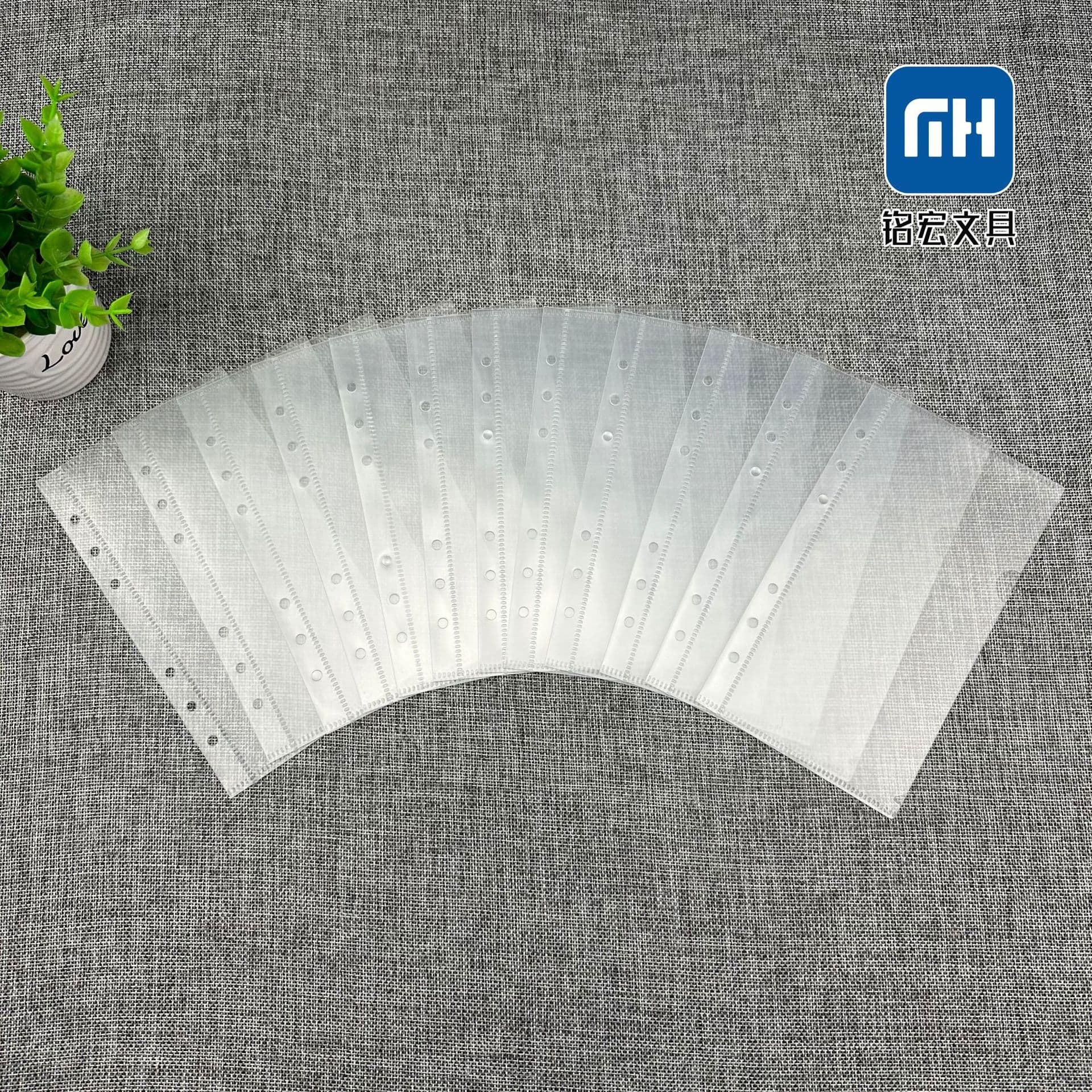 Factory direct supply cross-border A6PP frosted six-hole loose-leaf bag storage folder bill business card album card bag sticker