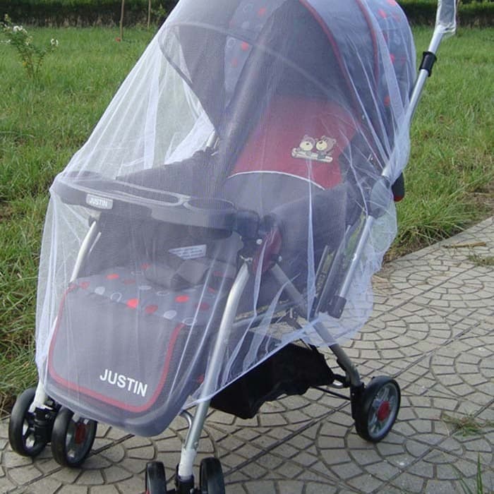 Wholesale extra-large stroller mosquito nets, baby carriage fully enclosed dense mesh net, universal dust and mosquito protection