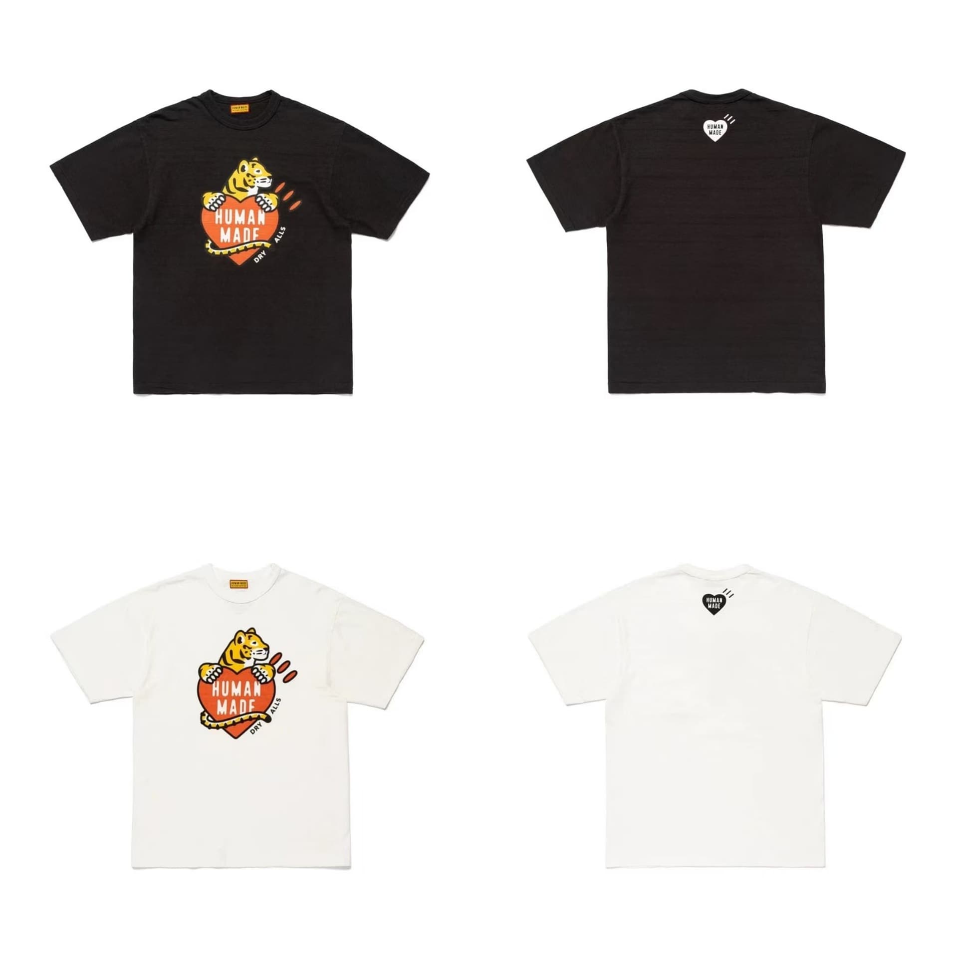 In Stock [Japanese Export] Japanese Human 25SS Slub Cotton 260g Summer Short Sleeve T-Shirt with Print for Men and Women