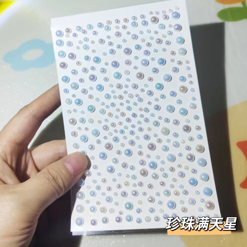 Children's Stage Makeup Glitter Forehead Sticker Shiny Face Diamond Performance Eye Rhinestone Drop of Color