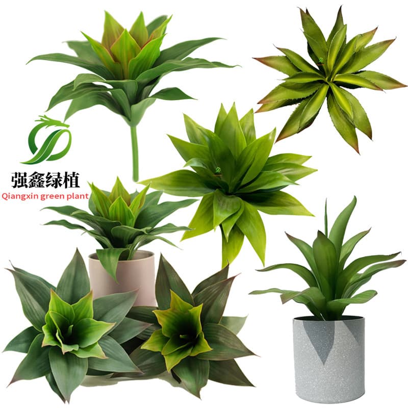 Artificial Agave Plant Sword Plant Green Plant Desert Tropical Succulent Aloe Bonsai Decoration Fake Grass Ornament