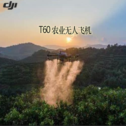DJI T60 agricultural drone, fruit tree farmland spreading and spraying, 60kg large load capacity, intelligent operation adaptation