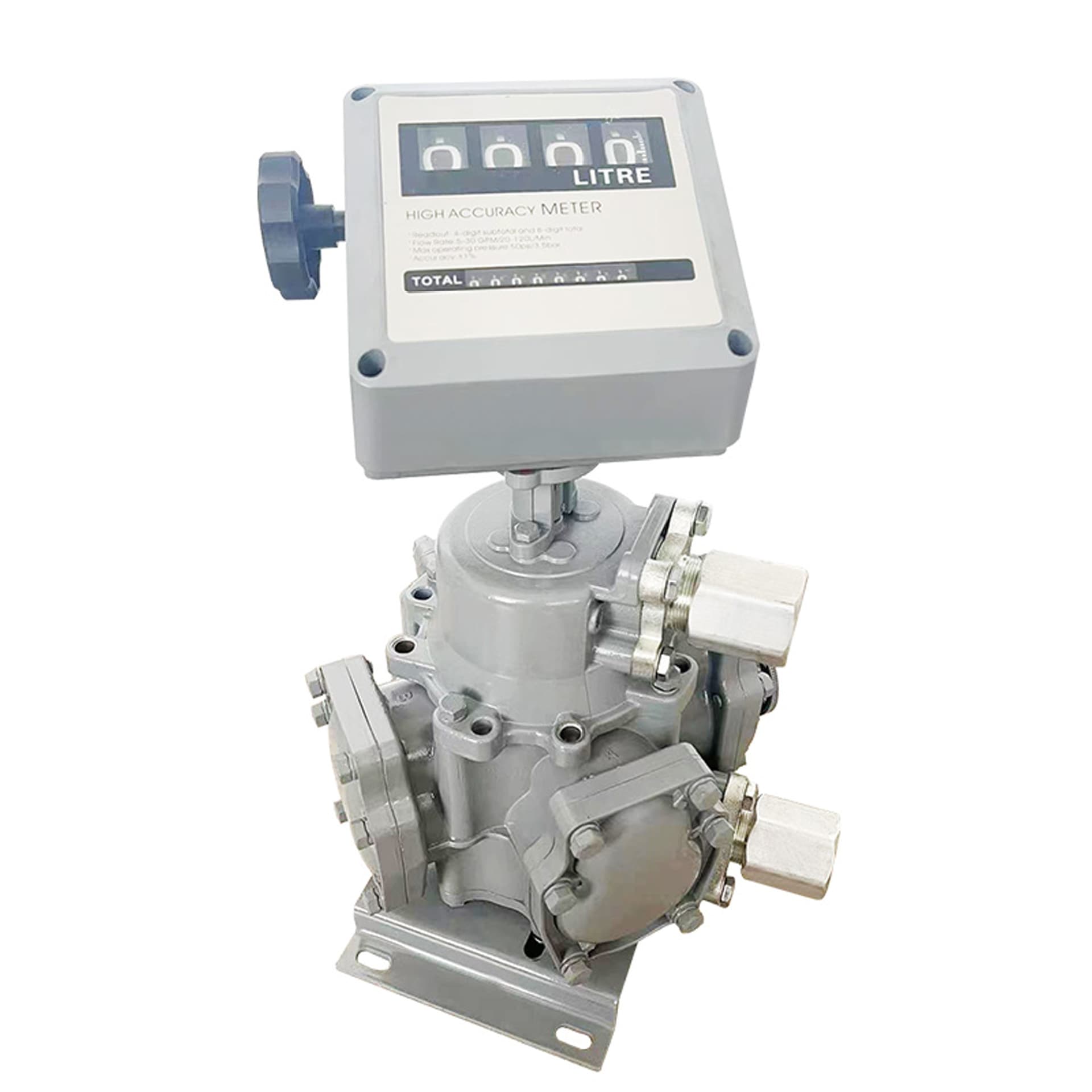 Zhisheng FM-120 Four-Digit Flow Mechanical Oil Pump Assembly Kit Mechanical Oil Gauge Counter Diesel Metering Meter