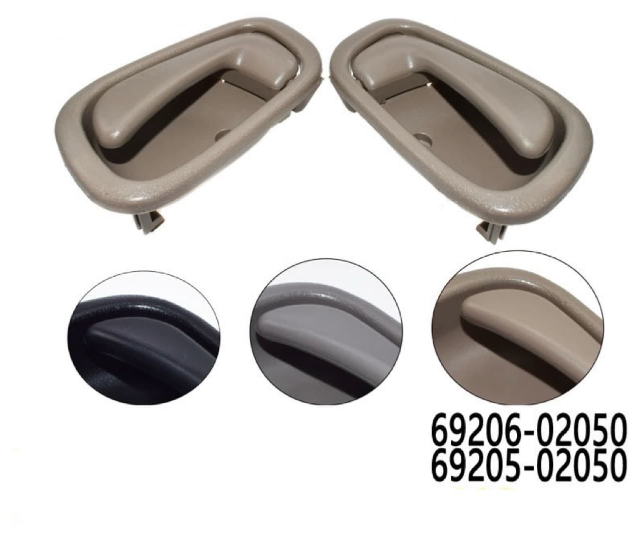 Cross-border Handle Compatible with Toyota Corolla Door Inner Handle 69206-02050 69205-02050