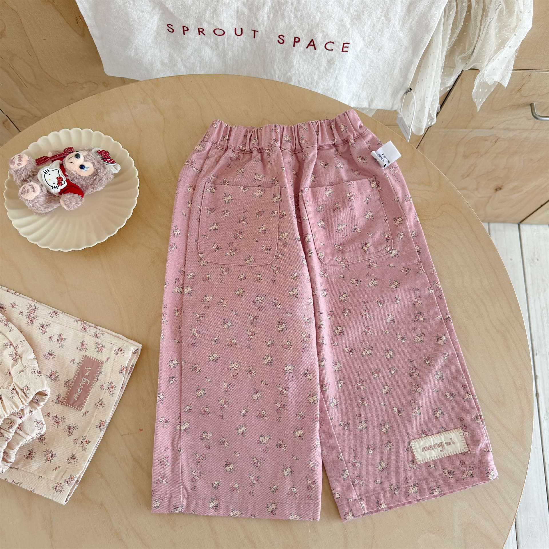 Ningli Girls' Pants Spring and Autumn Casual Straight Leg Pants for Girls Long Pants Fashionable Children's Clothing