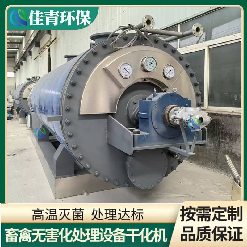 Complete production line for urban large-scale harmless treatment center, including equipment for handling dead pigs and livestock carcass drying machines.