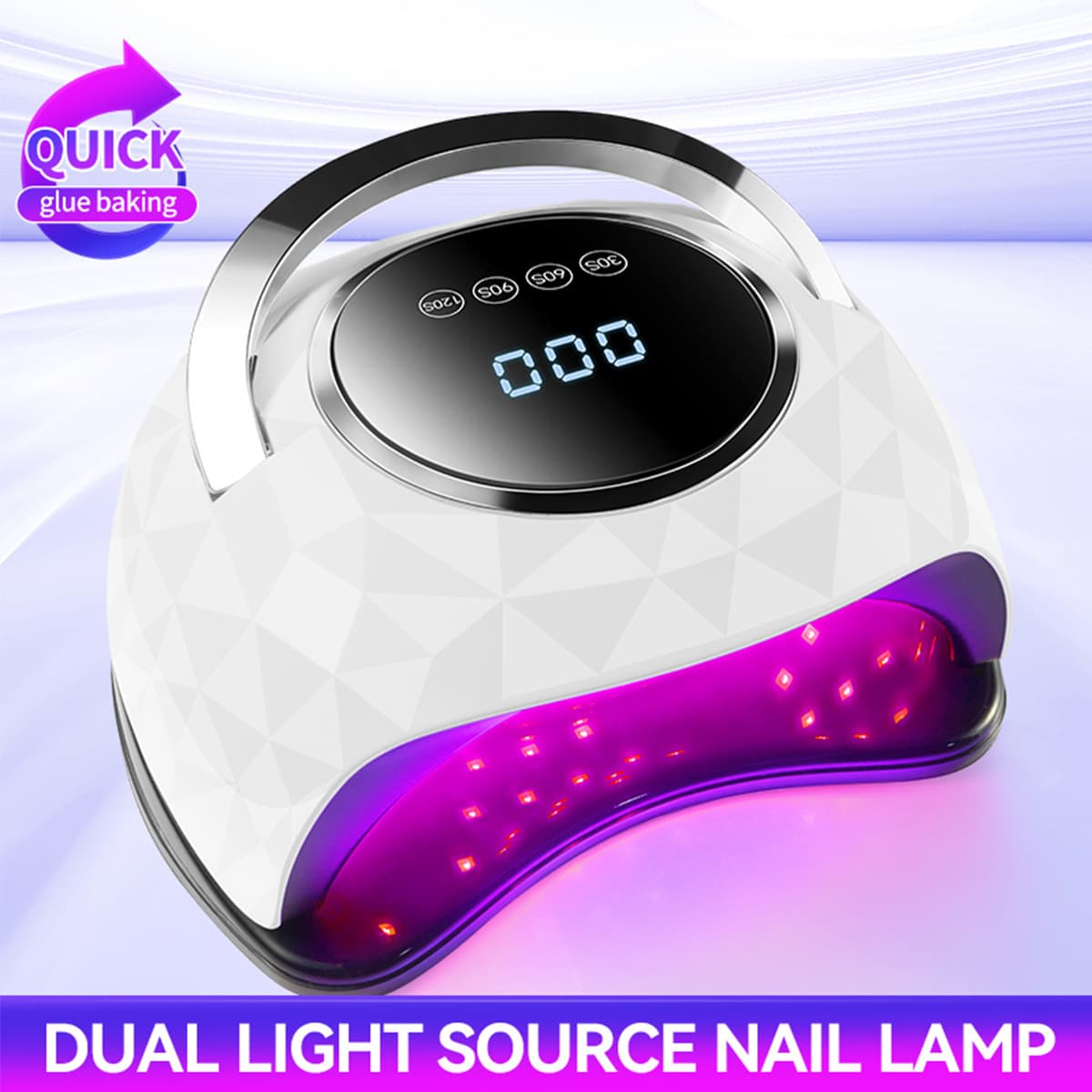 High-Power Quick-Drying Nail Lamp 288W with 63 LED Beads for Fast Curing of Nail Polish Wholesale Available from China