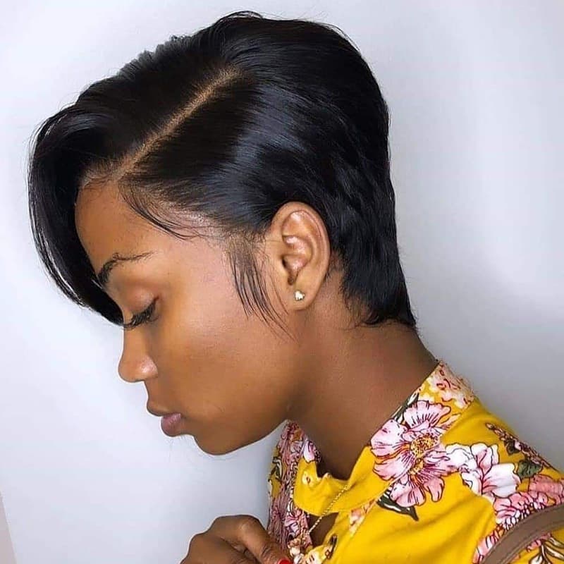 13x4 Lace Frontal Wig Short Bob Pixie Wigs 13x4 Lace Human Hair Wig