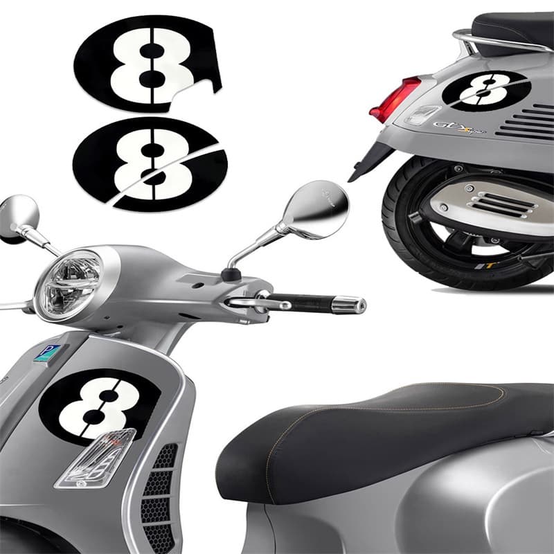 Suitable for Vespa Vespa Vespa body modification GTS300 GTV No. 6 waterproof decal