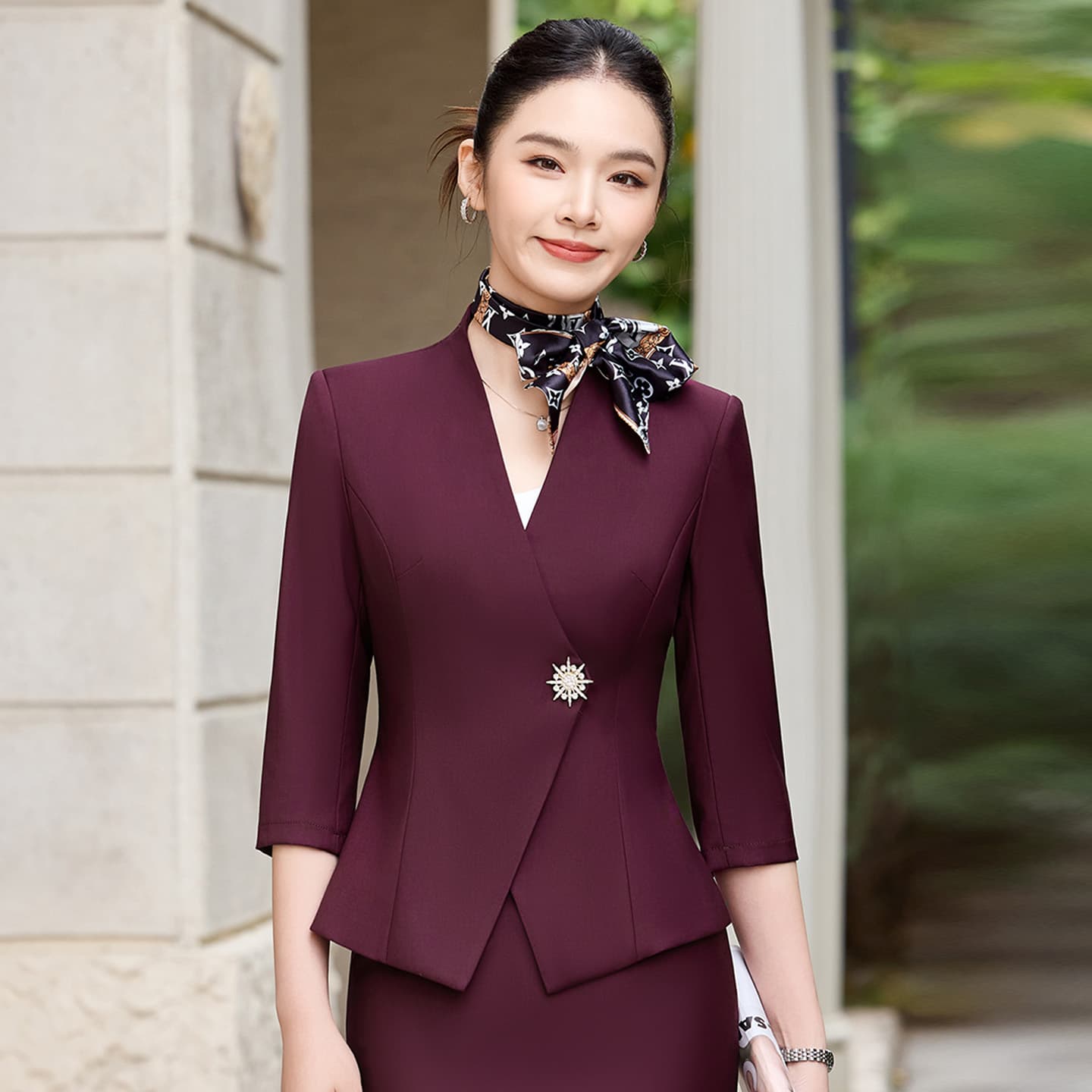 Women's Professional Suit Set 2026 New Style Office Commute Formal Blazer for Hotel Manager Workwear