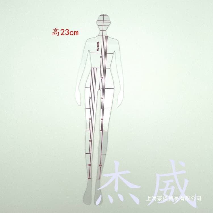 Fashion design female moving posture humanoid ruler human body template ruler renderings fashion painting proportion drawing tool ruler