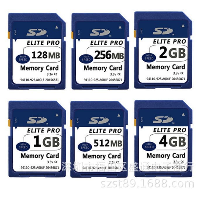 Advertising machine 128MB 256MB 512MB memory card 1G car diagnostic LED controller memory card 4G SD card 2G