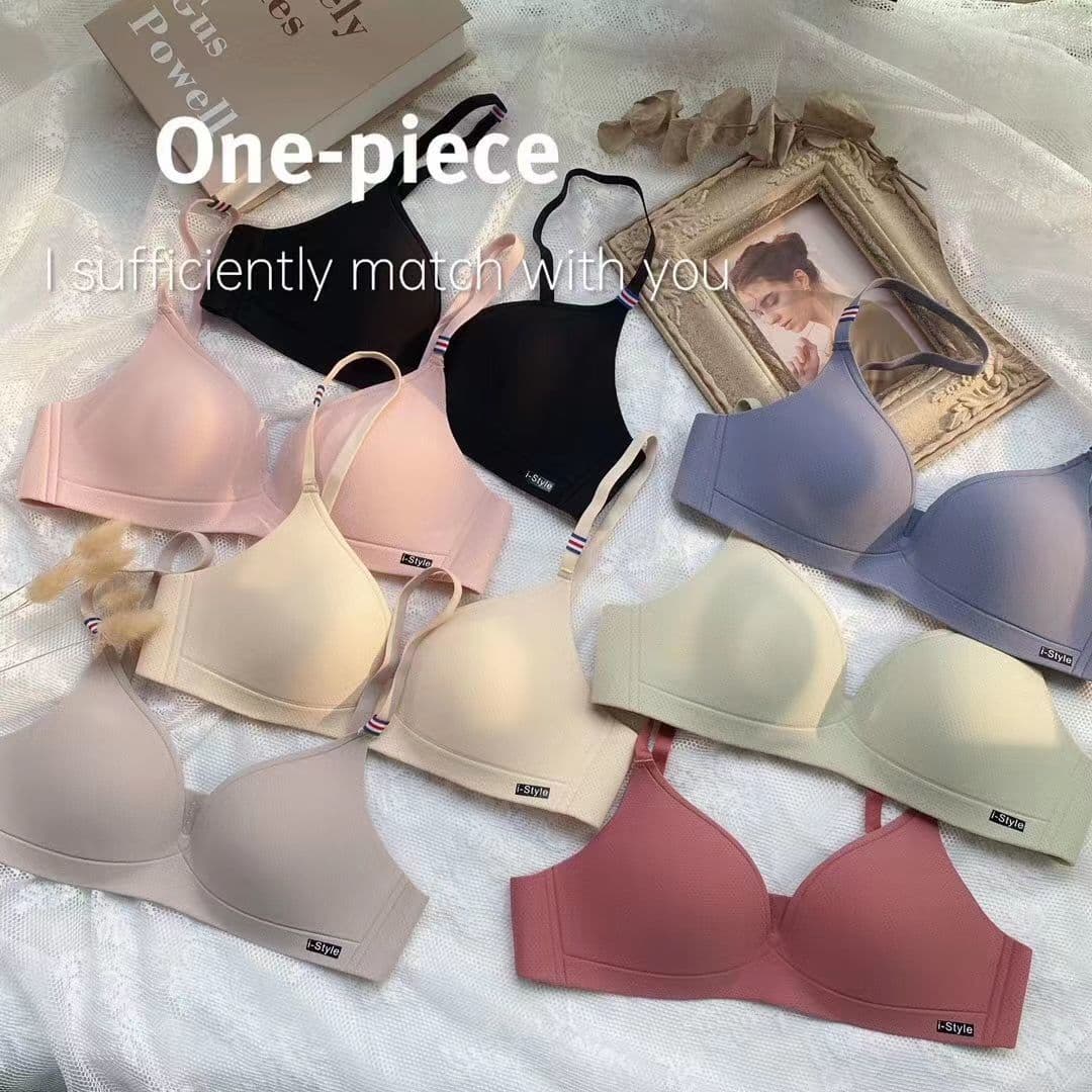 British peninsula one-piece bra for women, thin, traceless, small breast push-up, rimless bra, factory direct sale
