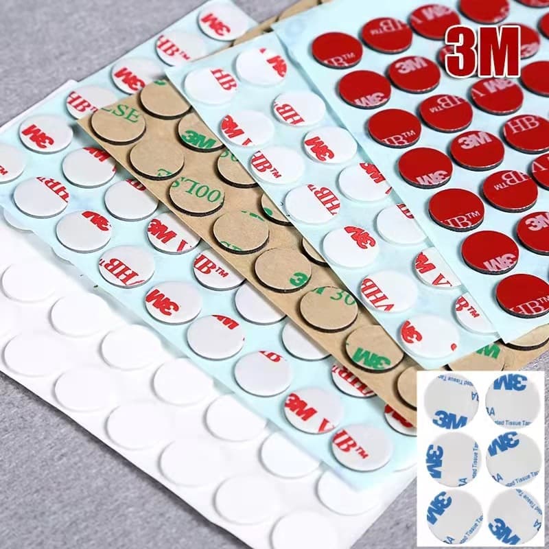 3M Double-Sided Tape Round Square Strong Foam Automotive Decoration Adhesive Dots Wall Balloon Sponge Foam Dot Adhesive Magnetic