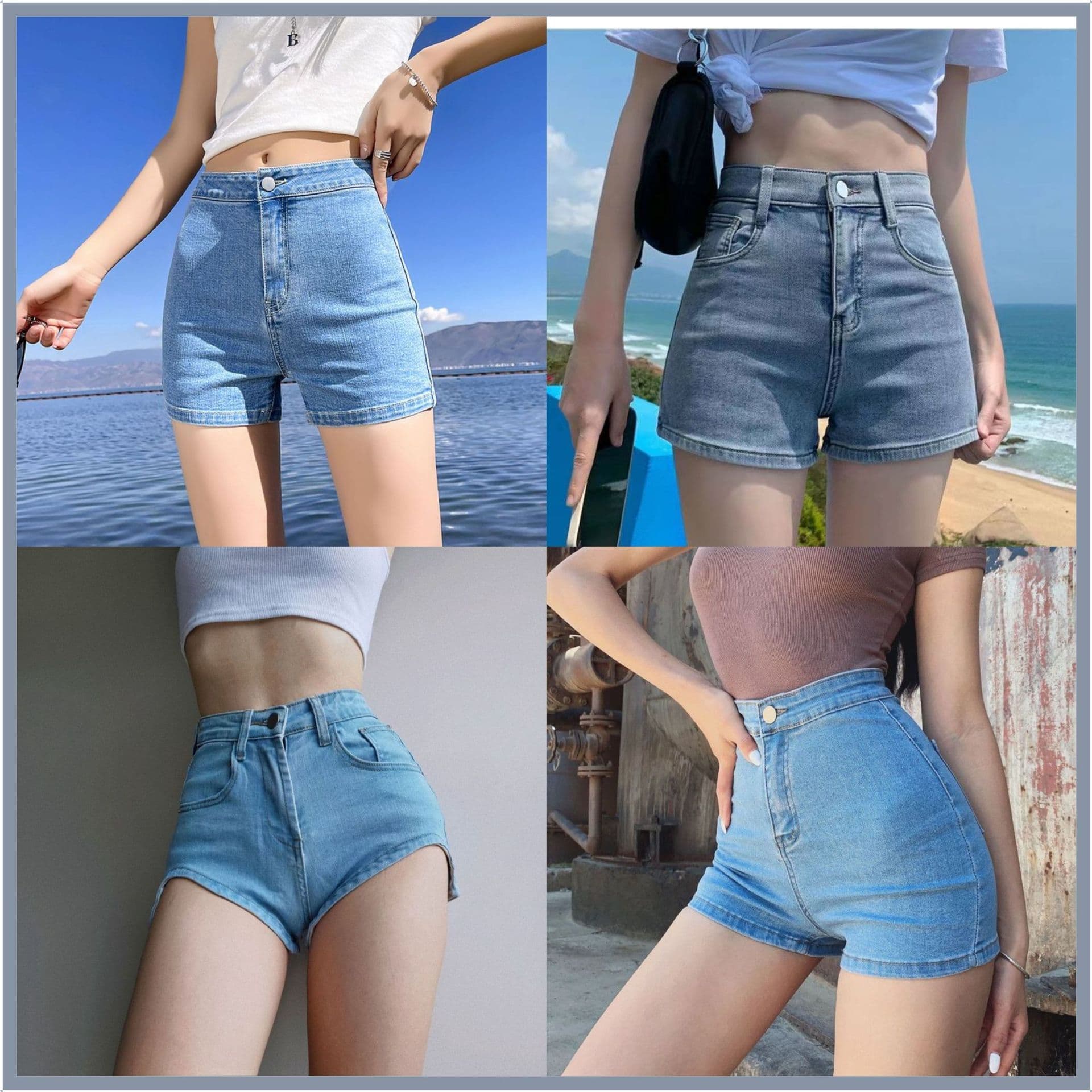 Women's Jeans, Summer Beach Shorts, Women's Pants, Denim