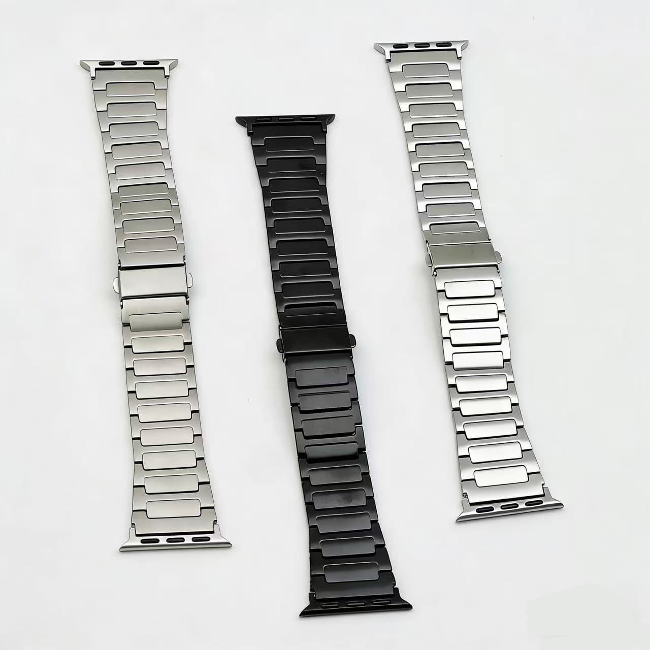 Compatible with Apple Watch S11 Ultra 3, Huawei iWatch, I-shaped stainless steel band