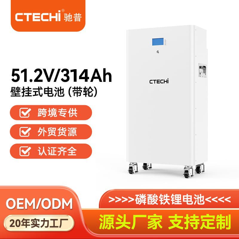15 Degree 16kWh Home New Energy Storage Cell, Home Energy Storage Lithium Iron Phosphate ESS PV Storage Battery