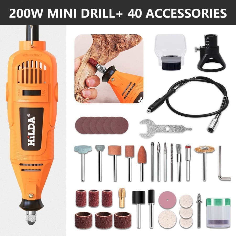 Mini Electric Grinder Engraving Machine Handheld Polishing Metal Jade Carving Cutting Mini Drill for Crafts