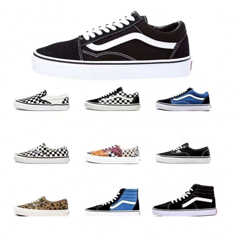 Wanspu Tianjin Canvas Shoes Classic Style Versatile Round-Toe Unisex Sports Skateboard Shoes Retro Casual Sneakers