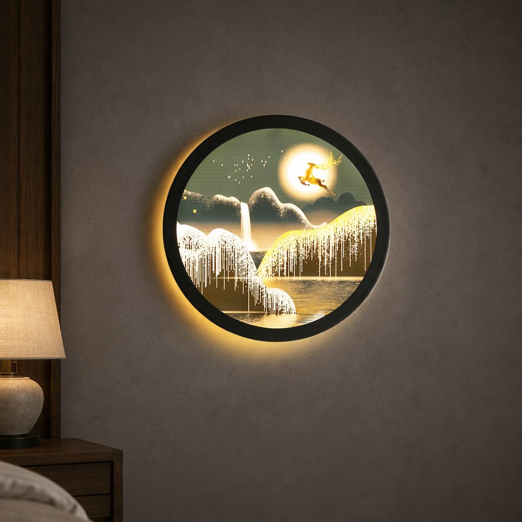 Zhongshan factory direct supply luminous led wall lamp mural lamp bedside lamp aisle corridor lamp stair lamp bedroom