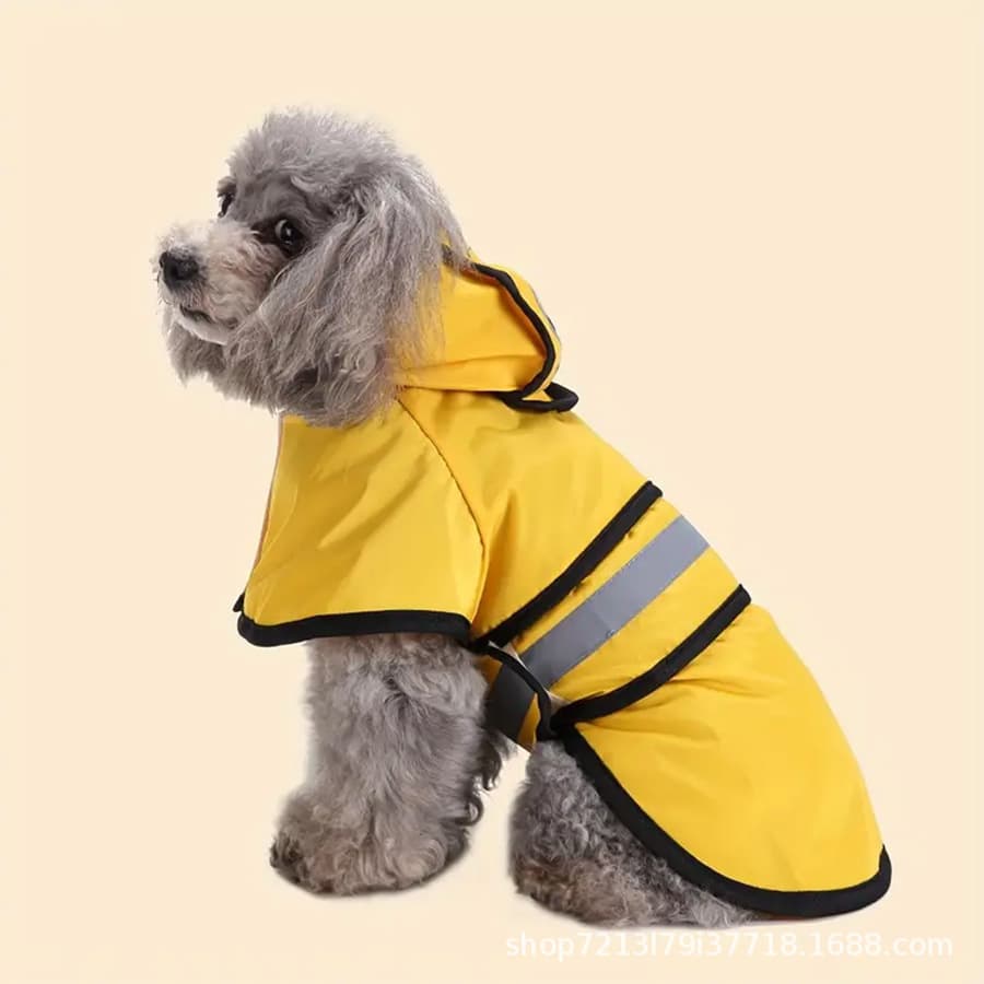 Amazon Hot Selling Dog Raincoat Large Dog Golden Retriever Pet Raincoat Reflective Dog Raincoat Rain Poncho