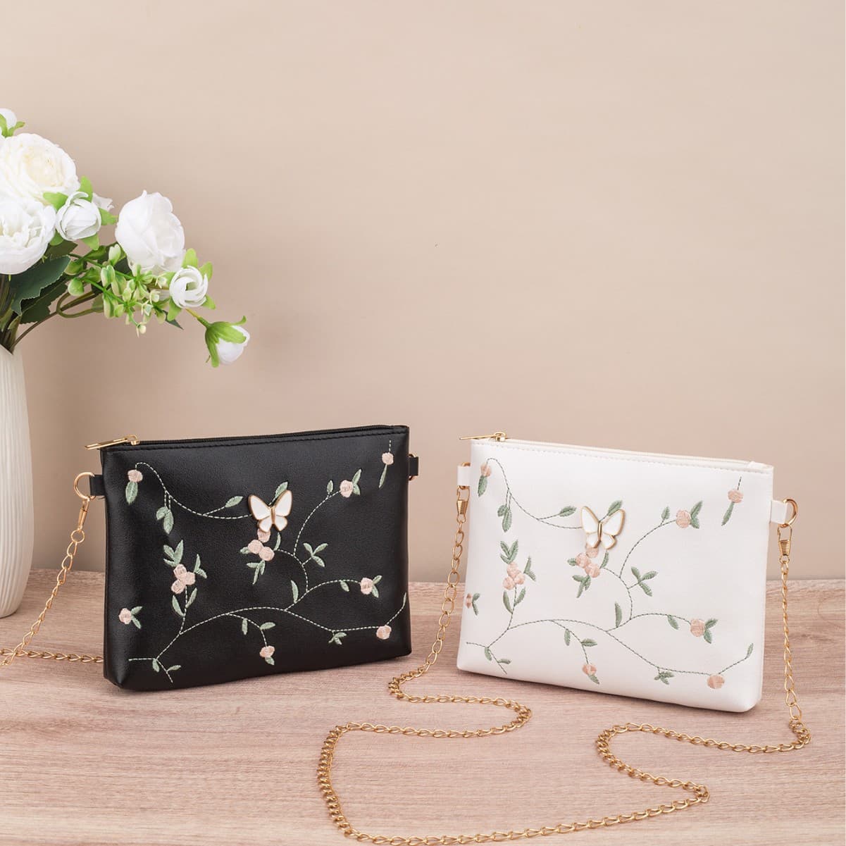 New Chinese Style Embroidery Hobo Bag Ladies Handbag Export Women's Shoulder Bag Fashion Simple Hobo Bag