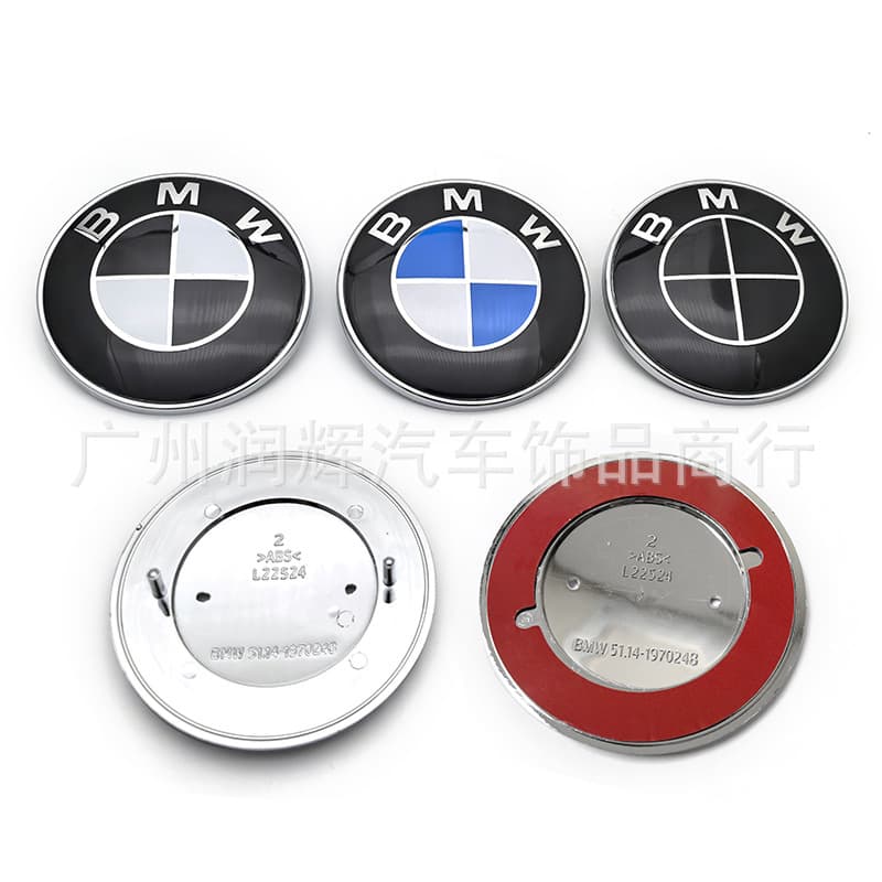 Compatible with BMW Hood Emblem Front Badge 78MM E66 E53 3 Series 5 Series Trunk Lid Badge 51141970248