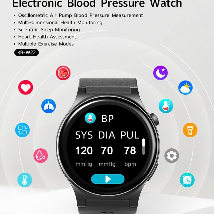 Electronic Blood Pressure Watch Heart Rate Bracelet Watch