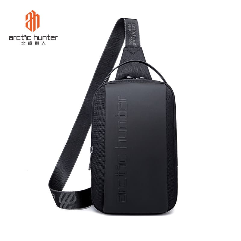 Arctic Hunter Men's Chest Bag Daily Business Commuting Crossbody Bag Water-Repellent Couple Same Style Wear-Resistant Outdoor Shoulder Bag